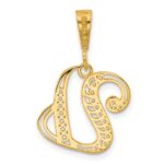 10k Initial U Pendant - Image 3