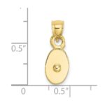 10K Polished 3-D Moveable Pulley Charm - Image 3