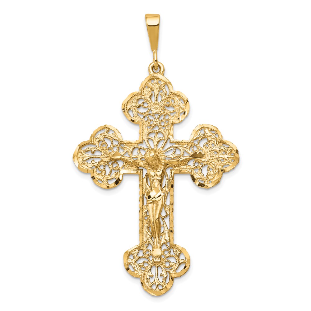 10C287.jpg 10K Crucifix Charm - Image 1