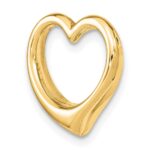 10K Polished Heart Chain Slide - Image 5