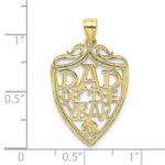 10K DAD OF THE YEAR Plaque Pendant - Image 3