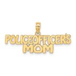 10k POLICE OFFICER'S MOM Charm