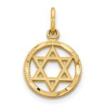 10K Star Of David Charm