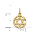 10K Star Of David Charm - Image 3