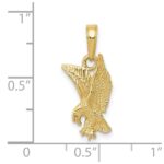 10K Eagle Landing Pendant - Image 3
