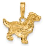 10k Springer Spaniel Dog Pendant - Image 4
