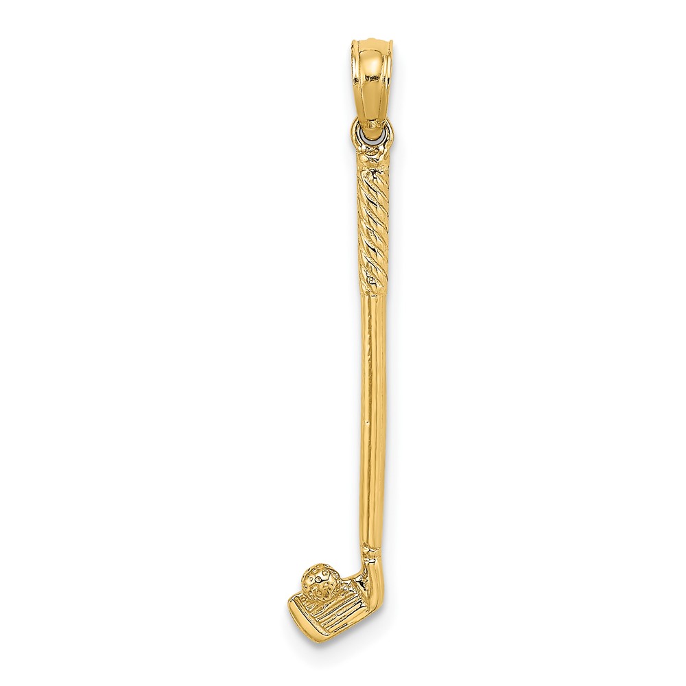 10C3547.jpg 10k 3-D Single Golf Club with Ball Charm - Image 1