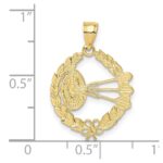 10k Dart Board and Darts in Leaf Design Charm - Image 3