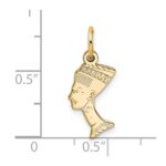 10k Solid Bust of Nefertiti Charm - Image 4