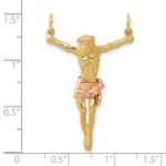 10k Two-tone Rose Corpus Pendant - Image 3
