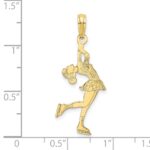 10k Ice Skater Turning Charm - Image 3