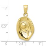 10K Baseball Glove And Ball Pendant - Image 3
