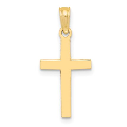 10k Polished Cross Pendant
