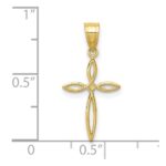 10k Passion Cross Charm - Image 3