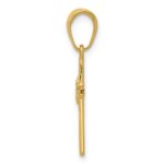 10k Polished Cross Charm - Image 2