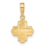 10k Miniature Four Way Medal Pendant - Image 4
