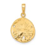 10K Sand Dollar Pendant - Image 4
