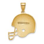 10k Polished Football Helmet Pendant - Image 4