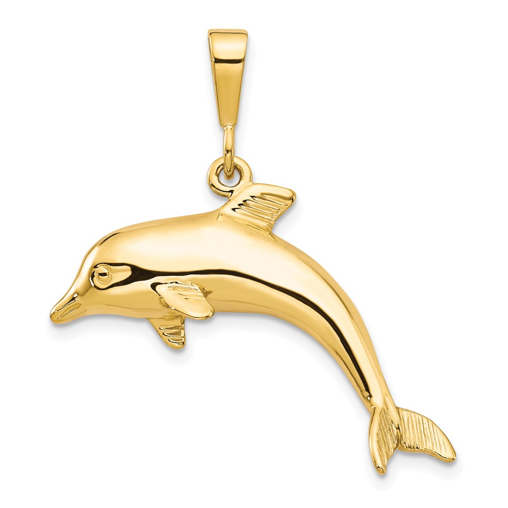 10C524.jpg 10k Dolphin Charm - Image 1