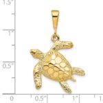 10k Turtle Pendant - Image 3