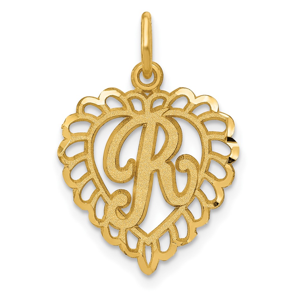 10C568R.jpg 10k Initial R Charm - Image 1