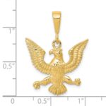 10k Solid Polished Spread Eagle Charm - Image 3