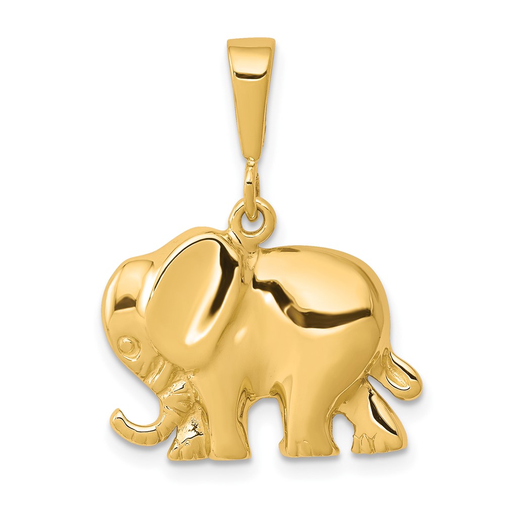 10C653.jpg 10k Elephant Charm - Image 1