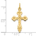 10K Eastern Orthodox Cross Charm - Image 3