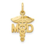 10k Solid Doctor of Medicine MD Charm