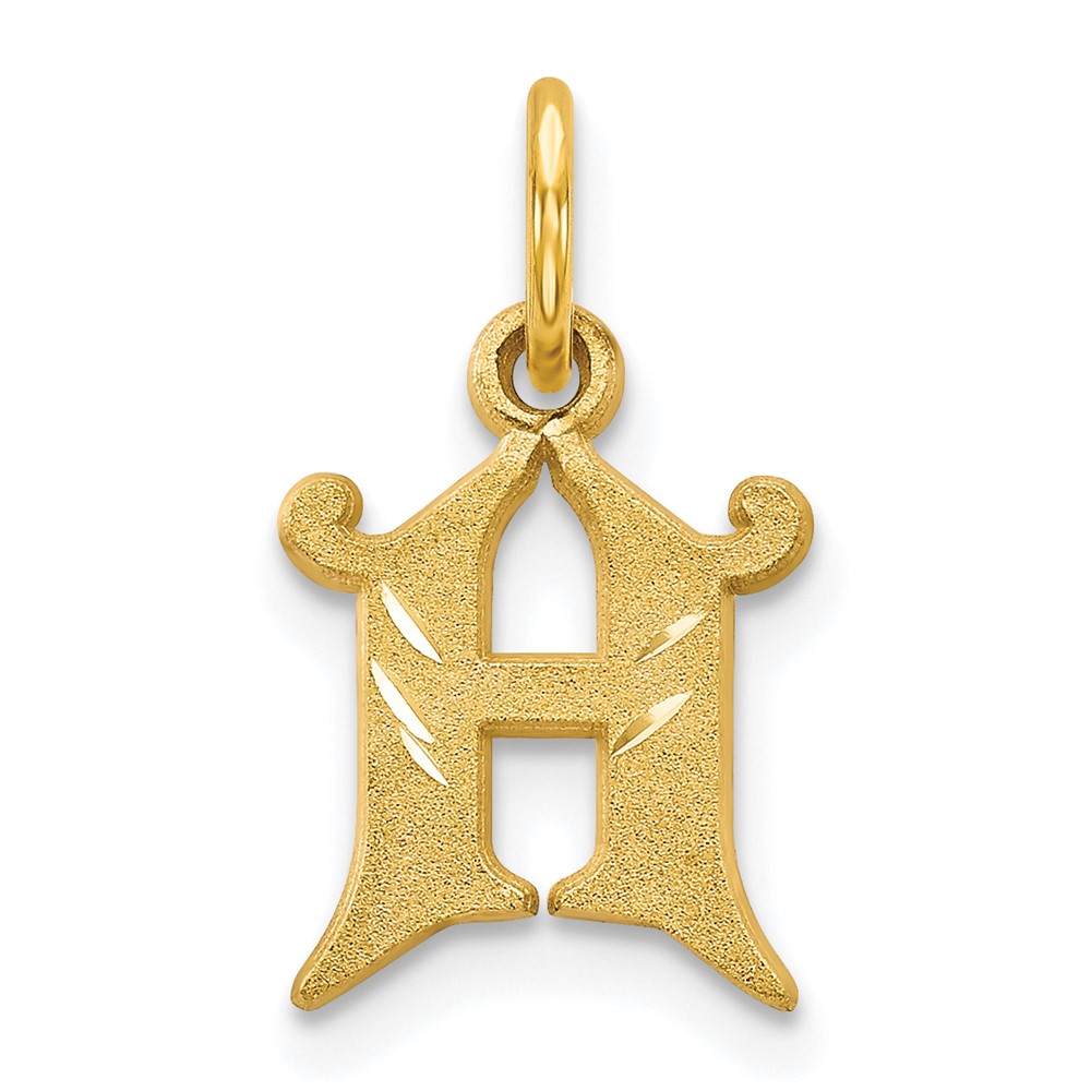 10C764H.jpg 10k Initial H Charm - Image 1