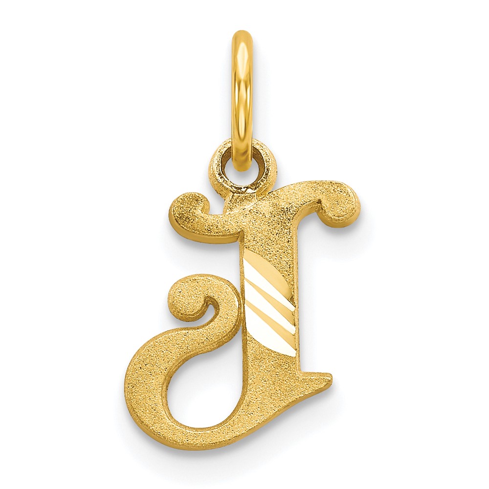 10C764J.jpg 10k Initial J Charm - Image 1