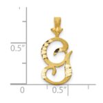 10k Initial G Pendant - Image 3
