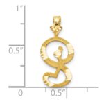 10k Initial S Pendant - Image 3