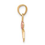 10K Two-Tone w/White Rhodium #1 GRANDMA Charm - Image 2