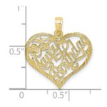 10K Solid Talking HAPPY BIRTHDAY Heart Pendant - Image 3