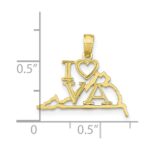 10K Solid Virginia State Pendant - Image 4