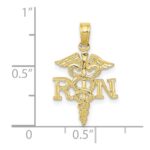 10K RN Caduceus Pendant - Image 3