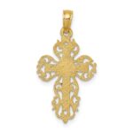 10k Fancy Cross Pendant - Image 4