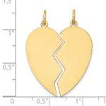 10K 2 piece Heart Charm Set - Image 3