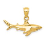 10K Shark Pendant