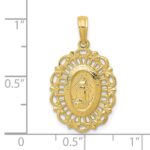 10k Oval Miraculous Medal Pendant - Image 3