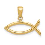 10K Ichthus Fish Pendant