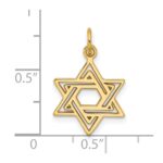 10k Jewish Star Charm - Image 4