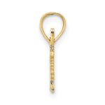 10K Polished and Textured SPECIAL Pendant - Image 2