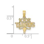 10K 100% TAURUS Zodiac Charm - Image 3