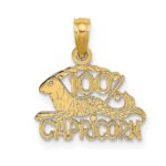 10K 100% CAPRICORN Zodiac Charm