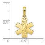 10K Paramedic/EMT Symbol Pendant - Image 3