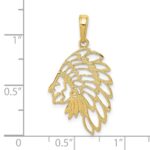 10k Headdress Profile Pendant - Image 3