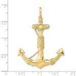 10K 3-D Solid Anchor with Rope Pendant - Image 3