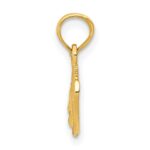 10K Textured Alligator Pendant - Image 2